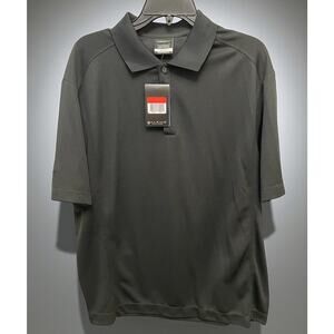 NIKEGolf Dri-Fit Black Men's Polo Shirt NEW Sz Large Sports Casual Short Sleeve